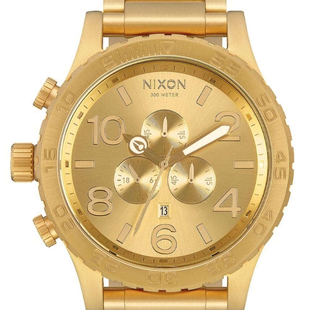 NIXON 51-30 GOLD WATCH